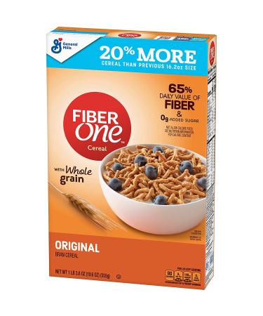 Fiber One Original Bran Cereal 19.6 oz - Pack of 6, Strawberries & Vanilla Clusters - Buy Online on SooperMarket.com