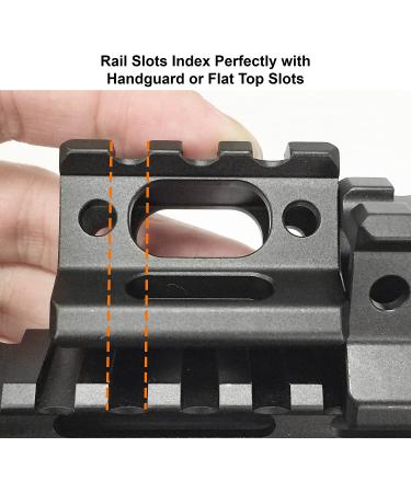 3-Slot Slim Picatinny Short Riser Mount - 1 High - Black | 3 Slots - Buy Online on SooperMarket.com