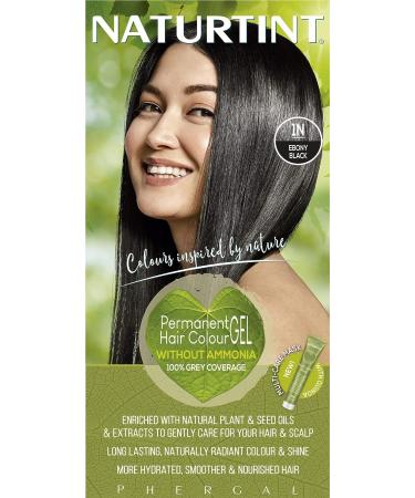 1 Box Permanent Hair Color in 1N Ebony Black - Long-Lasting Formula - Buy Online on SooperMarket.com