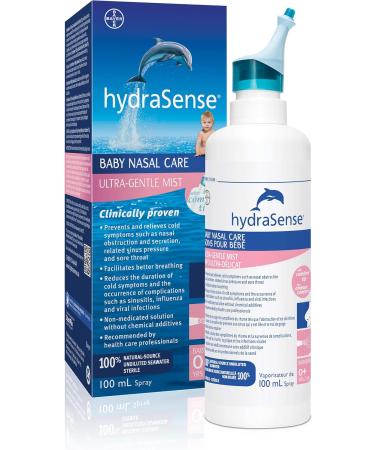 HydraSense Ultra-Gentle Mist Nasal Spray Baby Nasal Care & Gentle Mist Nasal Spray Daily Nasal Care 100% Natural Source Seawater Preservative-Free 100 mL - Buy Online on SooperMarket.com