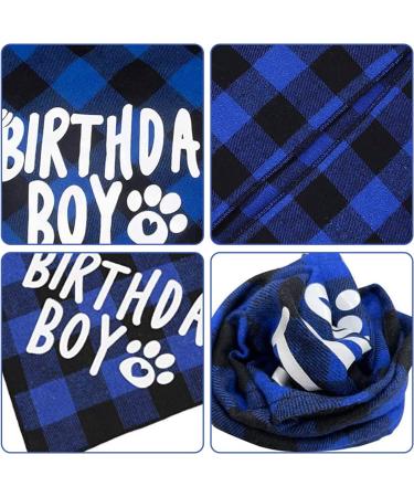 Dog Birthday Hat & Bandana Set - 3pcs Blue Dog Party Accessories for Boys & Girls - Perfect for Puppies & Cats - Buy Online on SooperMarket.com