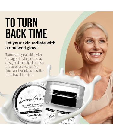 Derma Growth Matrixyl 3000 Facial Day Cream - Handmade Anti-Aging Face Cream for Mature Skin with Natural Ingredients Vitamin E & Shea Butter - 1.5 oz - Buy Online on SooperMarket.com