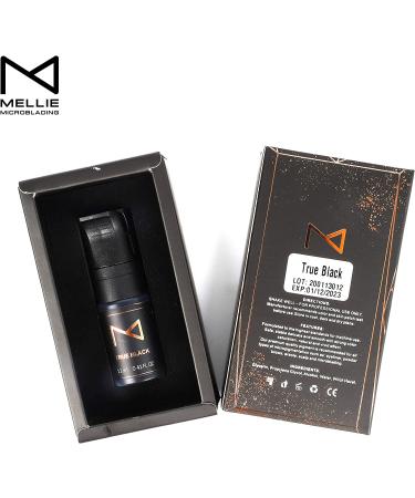 Mellie Microblading M Cosmetic LIQUID Pigment 12ml for Eyebrows - True Black - Medical Grade - Professionals Only - Buy Online on SooperMarket.com