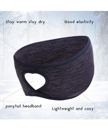 Winter Women's Ponytail Headband Ear Warmer Set - 6 Pack | Moisture-Wicking Sweatband for Running, Yoga, Outdoor Sports - Assorted Colors - Buy Online on SooperMarket.com