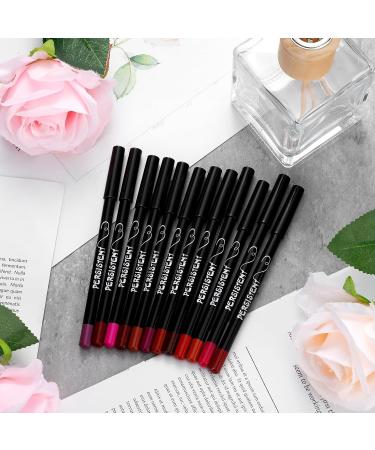 84 Pcs Bulk Lip Liner Pencil Set - Long Lasting & Slim 12 Vibrant Colors for Perfect Lip Makeup - Buy Online on SooperMarket.com