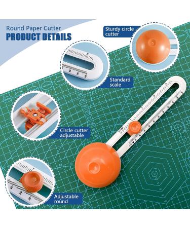 Circle Cutter  Circular Paper Cutter Circle Paper Trimmer Rotary Cutter Craft Supplies  Round Cutting Knife Cards Cutters ( Orange ) - Buy Online on SooperMarket.com