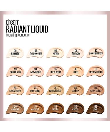 Maybelline Dream Radiant Liquid Foundation - Natural Beige, 1 Fl Oz (Pack of 1) - Buy Online on SooperMarket.com