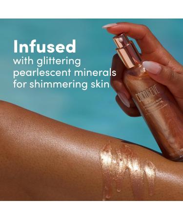 Coco & Eve Antioxidant Glow Shimmer Body Oil - Lightweight Skin Illuminator with Pearlescent Minerals Natural Glitter Antioxidants for Shimmering Moisturizing and Healthy Glow (100ml) - Buy Online on SooperMarket.com