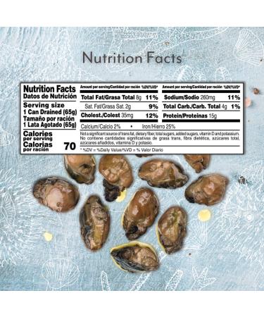 Roland Foods Smoked Medium Oysters in Oil - Wild Caught - 3 oz (Pack of 1) - Buy Online on SooperMarket.com