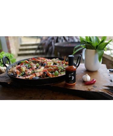 Chilli No.5 | Chinese Stir-Fry Hot and Sour Sauce Award-Winning Exclusive Five Chilli Blend Healthy Superfoods and Organic Vegan Gluten Free No Artificial Colours or Flavourings 200 ml Bottle - Buy Online on SooperMarket.com