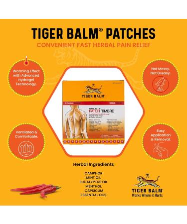 Tiger Balm Pain Relieving Patch - Buy Online on SooperMarket.com