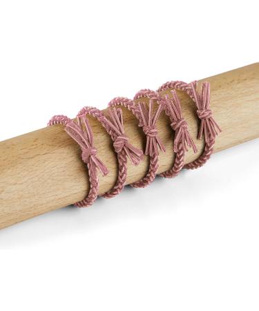 Braided Hair Scrunchies Pink with 2 Beautiful Colours for Everyday Use 5 Pieces Hair Scrunchies Set - Buy Online on SooperMarket.com