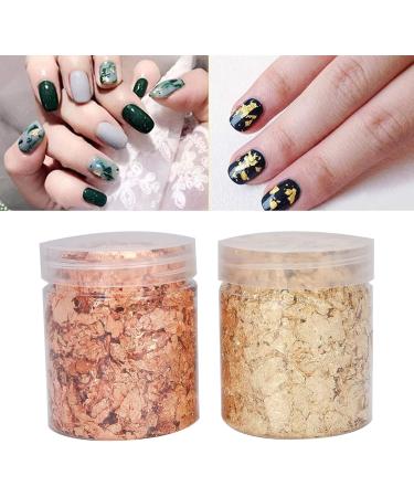 Manicure Gold Foil Plastic Storage Box 5g Sturdy Gold Foil for Acrylic Paint Nail Art Manicures Photo Frames - Buy Online on SooperMarket.com