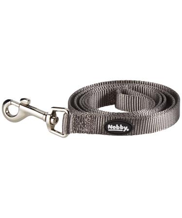Nobby leash Classic mouse grey L: 120 cm W: 15 mm 1 piece grey width 15 mm