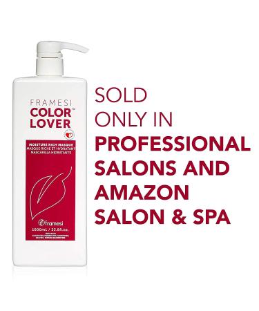 Framesi Color Lover Moisture Rich Masque - Sulfate Free Hair Mask for Color Treated Hair - 33.81 Fl Oz - Pack of 1 - Buy Online on SooperMarket.com