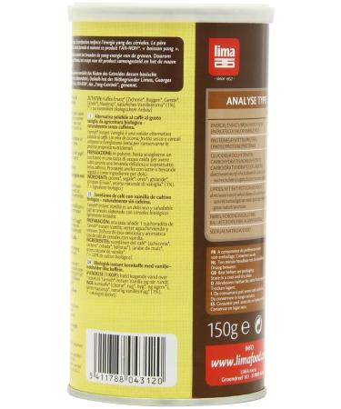 Buy LIMA Yannoh Instant Vanilla (Pack of 2 x 150g) - Delicious Vegan Coffee Substitute for International Shipping - Buy Online on SooperMarket.com