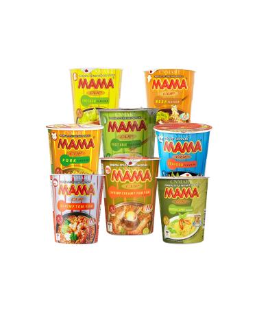 CNMART Mama Instant Noodle Cups - 6 Assorted Flavours Oriental Style Pack of 6