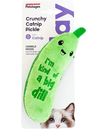 Petstages Crunchy Pickle Kicker Cat Toy - Dental and Catnip Infused - Buy Online on SooperMarket.com