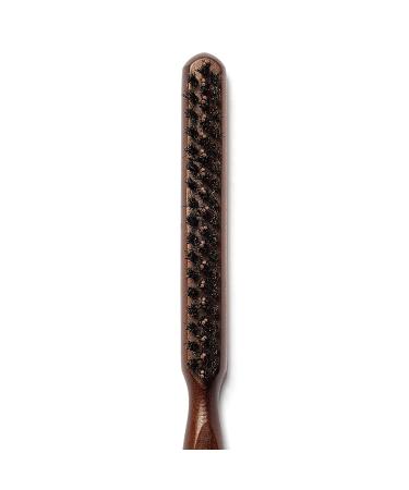 Boar & Nylon Bristle Teasing Brush with Rat Tail Pick - Ideal for Edge Control, Backcombing, Smoothing, and Styling Thin Hair for Volume - Buy Online on SooperMarket.com
