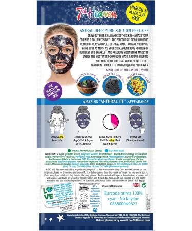 7th Heaven Deep Pore Suction Stardust Out Of This World Anthracite Peel-Off Mask 10ml - Buy Online on SooperMarket.com