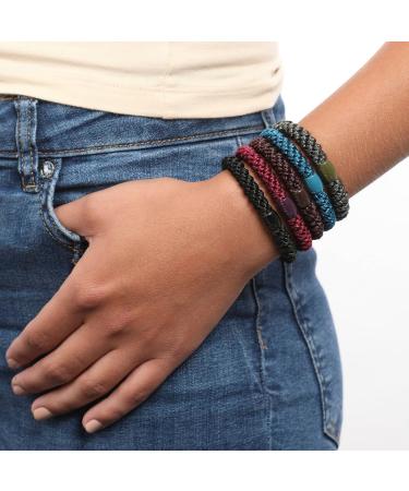 L. Erickson Grab & Go Ponytail Holder Denim Set of 12 - Secure and Gentle Hold - Buy Online on SooperMarket.com