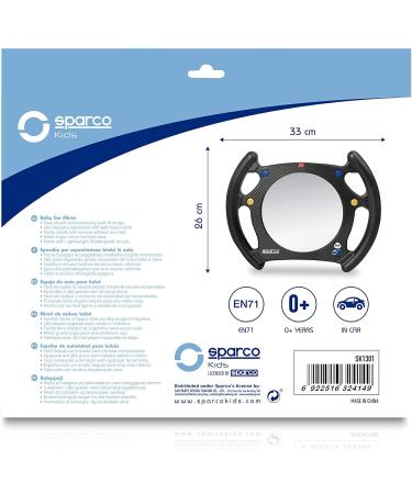 Sparco SPCK1301 Baby Mirror - Wheel Shape | Premium Quality Competition Mirror - Buy Online on SooperMarket.com