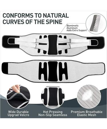 DFHBFG Lumbar Support Belt Disc Herniation Orthopedic Strain for Back Posture Spine Decompression Brace Dropshipping(Size:Medium) Medium Grey - Buy Online on SooperMarket.com