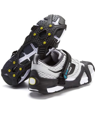 Ice Cleats Combo Pack - ICETRAX V3 Tungsten Crampons with Straps - Non-Slip Shoe Grippers for Snow and Ice - L/XL Size - Buy Online on SooperMarket.com