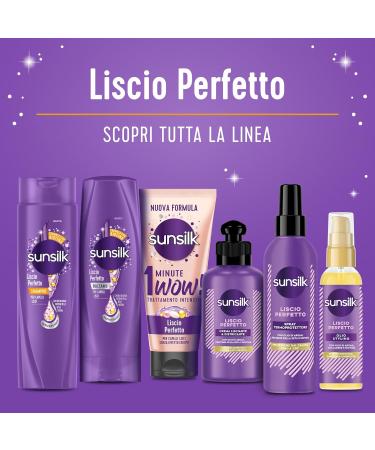 Sunsilk Liscio Perfetto 2-in-1 Shampoo & Conditioner with Argan Oil Silk Proteins & Biotin for Smooth Healthy Hair - 250ml - Buy Online on SooperMarket.com