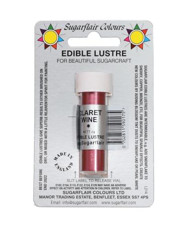 Sugarflair Edible Lustre Claret Wine - 2 Gram