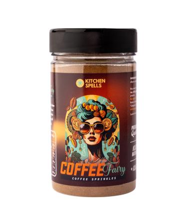 Coffee Fairy Sprinkles - Flavourful Coffee Cacao & Hot Chocolate Topping - Enhance Your Everyday Cup Of Hot Drink - Large Jar - 135 G Coffee & Hot Chocolate Sprinkles
