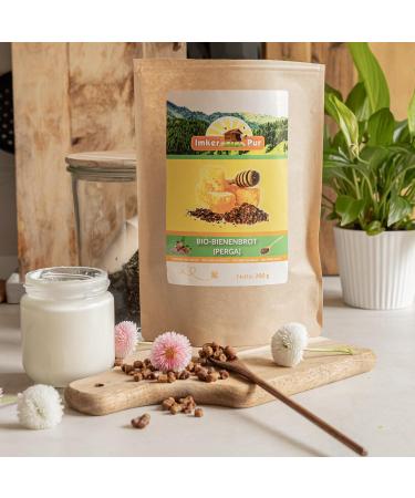Organic Bee Bread (Perga) - ImkerPur | 200g Residue-Free Fermented Flower Pollen - Buy Online on SooperMarket.com