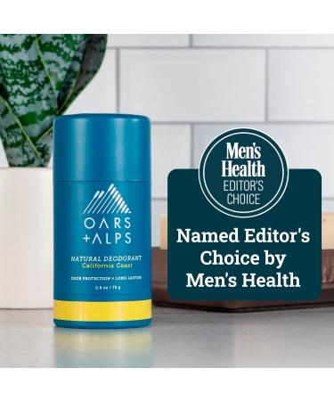 Oars + Alps Aluminum Free Deodorant for Men and Women Dermatologist Tested and Made with Clean Ingredients Vegan California Coast 1 Pack 2.6 Oz 1ct - California Coast 2.6 Ounce (Pack of 1) - Buy Online on SooperMarket.com