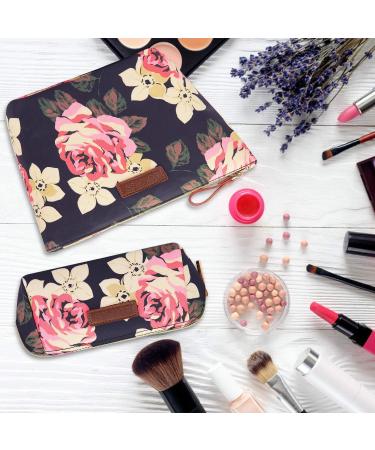 Shop Lokass 2-in-1 Cultural Bag | Waterproof Cosmetic & Travel Wash Bag for Women - Peony Design | 21x10x19cm - Buy Online on SooperMarket.com