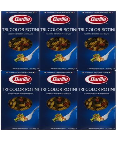 Barilla Tri-Color Rotini, 12 oz, 6 pk