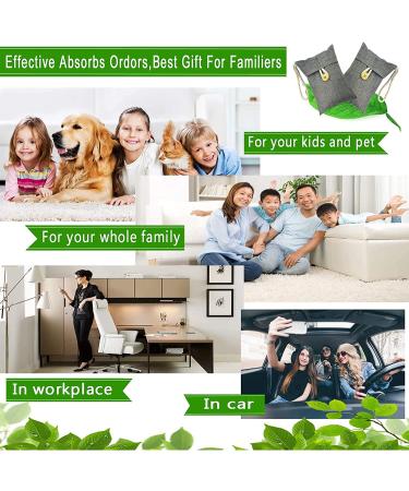 Yongsenina Charcoal Bamboo Air Bags 7Packs Combo Set - Activated Charcoal Eliminators for Home, Shoe Closet, Car, Gym Bag & Litter Box - Buy Online on SooperMarket.com