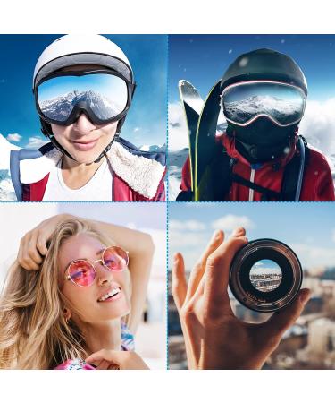 Lightweight Gray Microfiber Ski Goggle Bag - Protective Storage Sleeve with Drawstring Pouch - Buy Online on SooperMarket.com