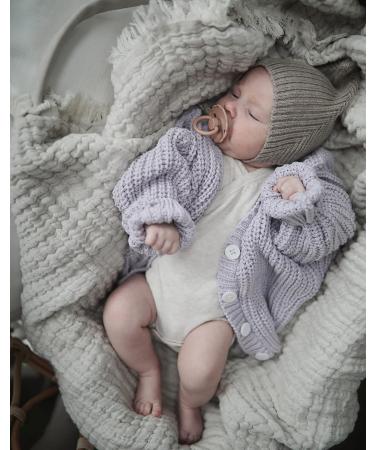 FRIGG Daisy Natural Rubber Baby Pacifier 2-Pack | BPA-Free | Made in Denmark | Baked Clay/Cream (0-6 Months) - Buy Online on SooperMarket.com