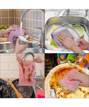 12 Pack Double-Sided Microfiber Cleaning Cloths - Lint Free & Highly Absorbent - Multi-Purpose Kitchen & Car Towels - Buy Online on SooperMarket.com