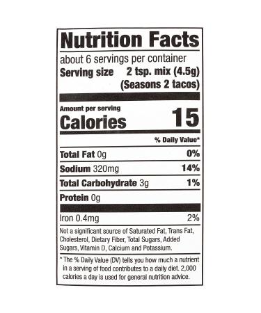 Mild Taco Seasoning Mix 1 oz (Pack of 12) | McCormick 30% Less Sodium - Buy Online on SooperMarket.com