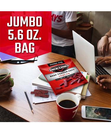 Jack Link's Tender Cuts Prime Rib Flavor 5.6 Oz Jerky Snack | 10g Protein, 70 Calories | Premium Beef, 96% Fat Free - Buy Online on SooperMarket.com