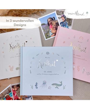 mintkind 'My Childhood' Memory Album - Forest Design | Perfect Photo Album for Kids' First 10 Years | Ideal Birth Gift & Baby Book - Buy Online on SooperMarket.com