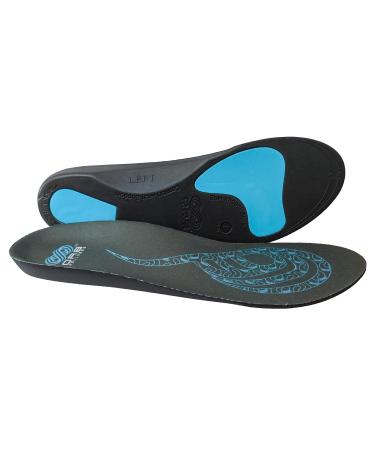 Plantar Fasciitis Orthotic Insoles Arch Support Shoe Boot Inserts Women Men Insole Flat Feet Insert ORTHO ACTIVE Series Grey Large 9-10.5