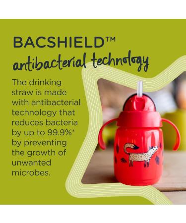 Tommee Tippee Superstar Weighted Straw Cup 300ml Green | Toddler Cup with INTELLIVALVE Leak-Proof Technology | BACSHIELD Antibacterial | 6m+ | Pack of 1 - Buy Online on SooperMarket.com
