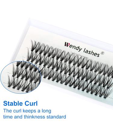 D Curl 0.07mm 14mm Individual Cluster Eyelash Extensions - 30 Root DIY Lashes - Clusters-30D-0.07-D-14 - Buy Online on SooperMarket.com