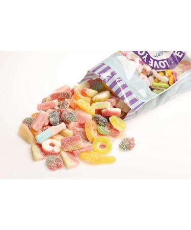 1kg Vegan Sour & Fizzy Sweet Assortment Pick n Mix Gift Bag - Large Bag of Sour Chewy Gummy Candy Jelly Treats - Halal & Vegetarian friendly - Buy Online on SooperMarket.com