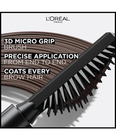 L'Oreal Paris Infallible Volumizing Brow Mascara - 4.0 Dark Brunette - 0.13 Fl Oz - Buy Online on SooperMarket.com