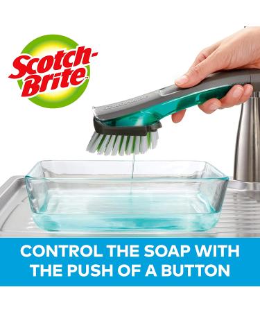 Scotch-Brite Dishwand Brush Scrubber - Ideal for Cleaning Dishes, Kitchen, Bathroom & Household - 1 Dishwand - Buy Online on SooperMarket.com