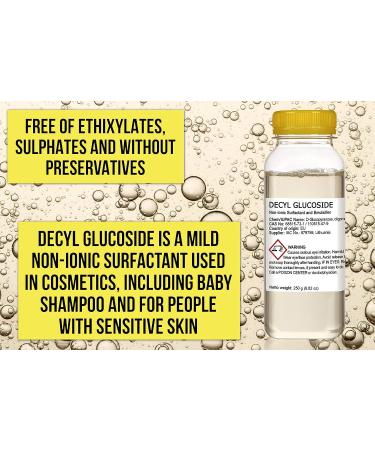 Decyl Glucoside Non-Ionic Surfactant Gel - 8.82 oz - Natural Amphoteric Surfactant for DIY Skin Care - Ideal for Shower Gels, Body Soap, Shampoos & Face Cleansers - Buy Online on SooperMarket.com