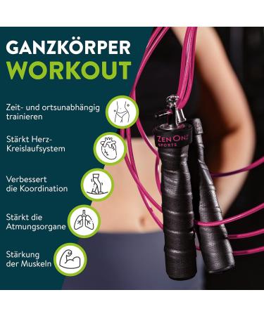 Professional Jump Rope with Workout Guide & Replacement Cable - Speed Rope for All Ages | Adjustable Steel Cables & Anti-Slip Handles - Buy Online on SooperMarket.com